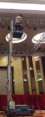 8 m Aluminum vertical mast lift manlift single mast lift vertical platform lift aerial work platform