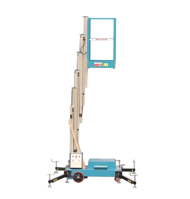 8 m Aluminum vertical mast lift manlift single mast lift vertical platform lift aerial work platform